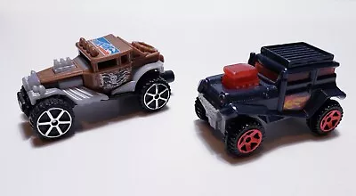 2013-14 Hot Wheels McDonald's Pair Of Off Road Trucks Buggy Plastic • $8.95