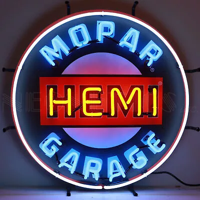 Mopar Hemi Garage Neon Sign • $481.91