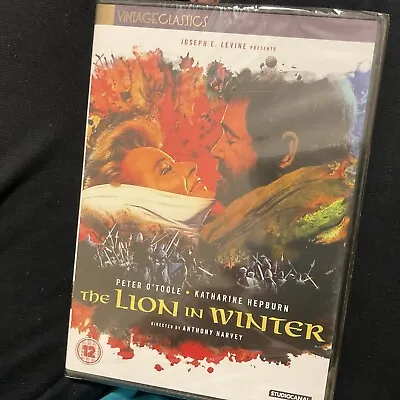 The Lion In Winter PAL R2 DVD CERT 12. Peter O'Toole & Katherine Hepburn. • £3.99