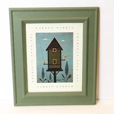 $24.95 • Buy Warren Kimble Framed Print Bird House Folk Art Americana Country Primitive HG384