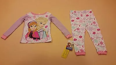 Disney Frozen Anna And Elsa Toddler Girl Long Sleeve Pajamas New 12 Months • $9.99