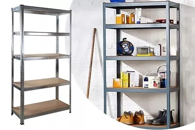 Five Tier Metal Unit Storage Racking Shelf • £28.99