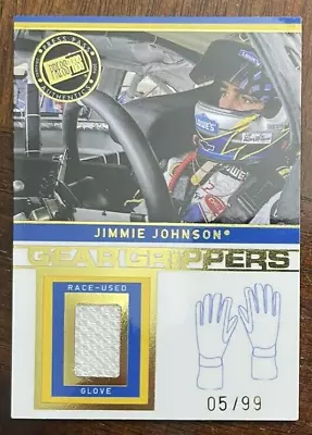 JIMMIE JOHNSON - 2006 Press Pass Stealth - Gear Grippers Drivers Glove - 05/99 • $26.99