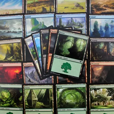 100x Basic Lands (Best Value) - Magic The Gathering Cards - MTG BULK + BONUS!!! • $19.99