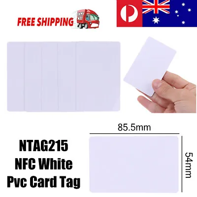 10 PCS NTAG215 NFC Tags PVC White Card For TagMo Switch AU • $3.63