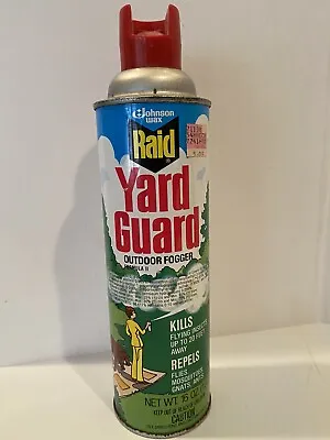 Vintage Raid Yard Guard Outdoor Fogger Bold Bright Great Graphics For Collectors • $17.99