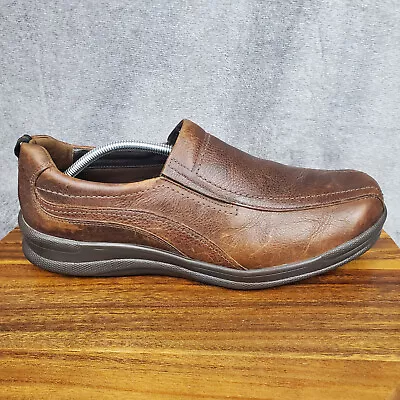 SAS Cruise Shoes Men's 13 M Brown Leather Casual Slip On Comfort Loafers • $59.99