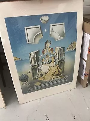 Salvador Dali The First Study For The Madonna Of Port Lligat Lithograph COA Sign • $3599