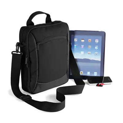 QUADRA Executive IPad® Tablet Case Multiple Pockets Adjustable Strap QD264 • £17.75