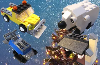 £37.58 • Buy Lego Snow - Plow, Snow Mobile, Polar Bear, Log Cabin (4 Mini Kits) (169 Pieces)