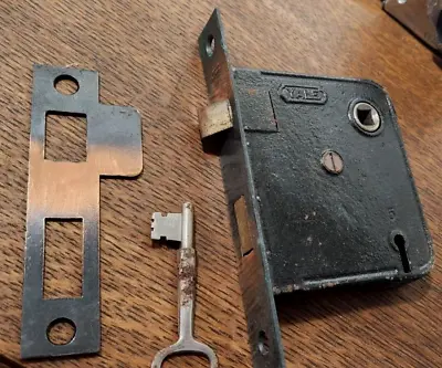 Old Antique Mortise Door Lock W/ Skeleton Key Yale Copper New Old Stock W Screws • $69