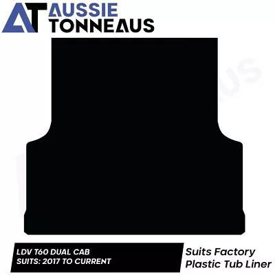 $124.99 • Buy Rubber Ute Mat For LDV T60 Dual Cab (2017 To Curr) Suit: Factory Tub Liner Only