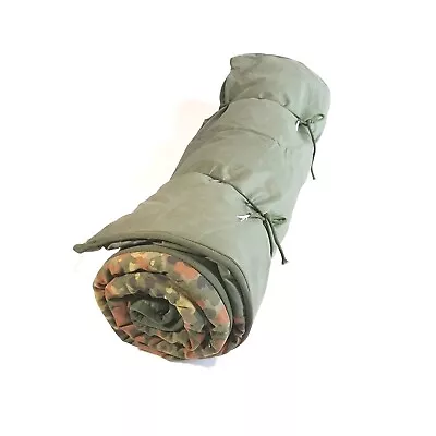 Genuine Military Sleeping Bag Pad Rubberized Ground Mat Flecktarn Supreme Gear • $87.97