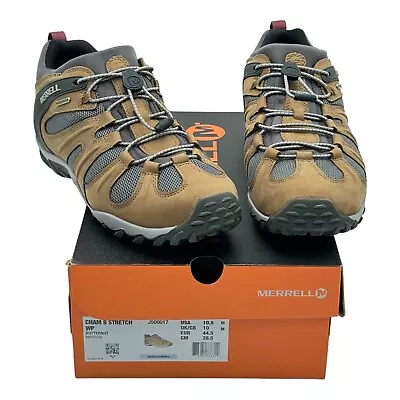 Merrell Men Chameleon 8 Stretch Waterproof Sneaker Butternut Leather Mesh • $109.95