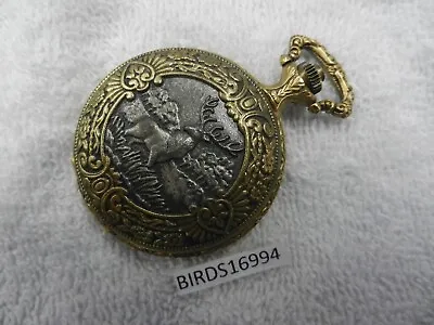 Display Model Majesti Gold Silver Majestron Buck Deer Pocket Watch New Battery! • $49.99