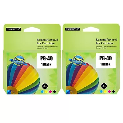 2x PG-40 Black Ink Cartridge For Canon PIXMA MP150 MP160 MP180 MP460 MP470 MX310 • $28.55