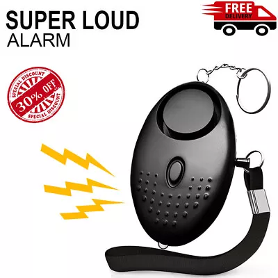 Personal Safety Alarm Keychain Panic Alarm For Women Men Kids LED Light • £2.97