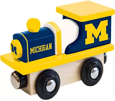 Officially Licensed NCAA Michigan Wolverines Wooden Toy Train Engine For Kids • $14.99