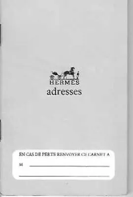 Vintage Hermes Address Book Refill Bought New In London At Hermes Never Used • $28