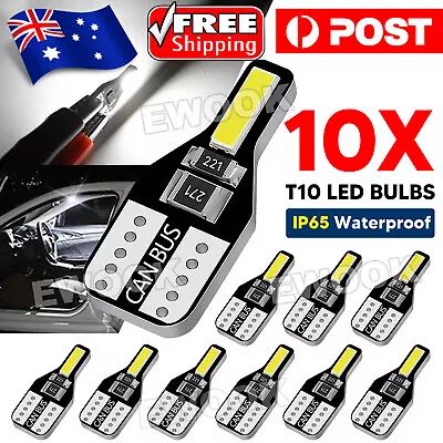 10pcs Canbus T10 LED 7020 SMD White Car Side Wedge Light Globe Bulbs 194 168 W5W • $5.95