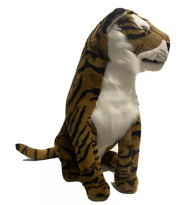 E&J Classic Sitting Bengal Tiger Stuffed Plush 21”x32” Animal Large Jumbo Giant • $26.24