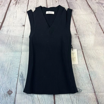 $32.99 • Buy NWT Bailey 44 Womens Black Sunshine Sweater V Neck Sleeveless Size Medium M