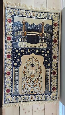 Vintage Fine Hand Woven Turkish Prayer Rug Istanbul 38x24 • $78