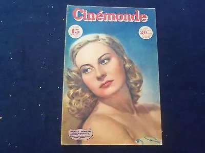 1947 May 27 Cinemonde Magazine -michele Morgan Cover - French Edition- Sp 4867z • $30