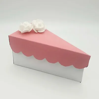 12 Individual Cake Slice Boxes - Hand Made Bespoke Gift (wedding Baby Shower) • £25