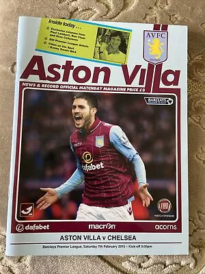 Aston Villa V Chelsea Programme 7.2.2015 • £0.99