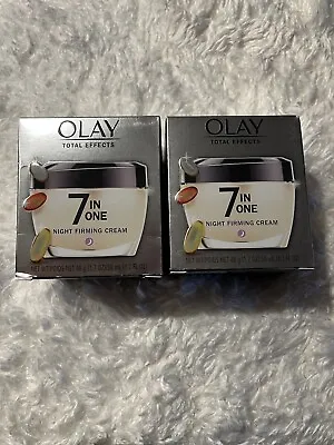 Olay Total Effects 7-in-1 Anti-Aging Night Firming Cream 1.7 Oz 2pk • $39.99