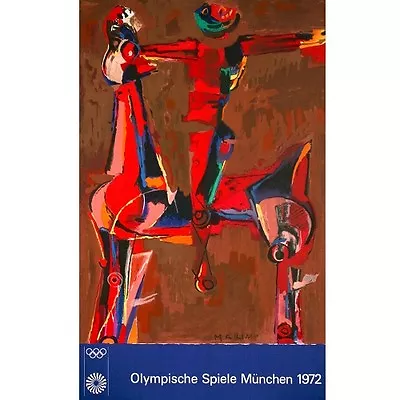  Olympic 20  Color Lithograph By Marino Marini 40 X25  • $304.50