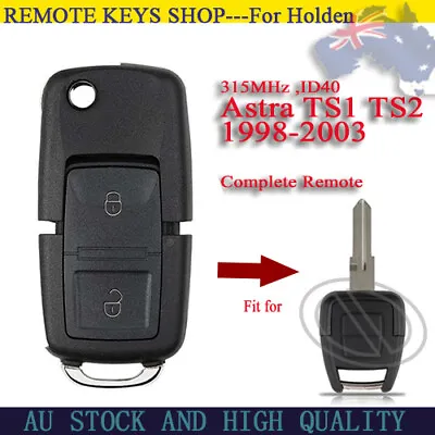 $39.85 • Buy HU46 Complete Remote Car Key Fit For ID40  Holden Astra TS1 TS2 1998 1999-2003