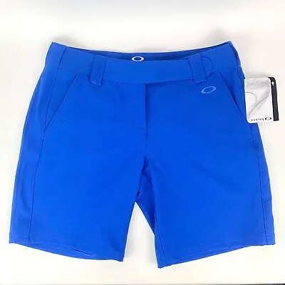 Oakley Women's Back Nine Shorts Blue Sapphire Size 12 Golf Hybrid Short NWT • $20.24