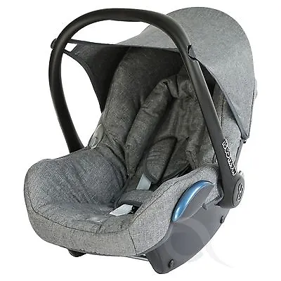 Replacement Seat Cover Fits Maxi Cosi CabrioFix 0+ FULL SET MELANGE  Grey • £34.99