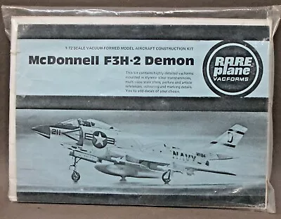 Rareplane McDONNELL F3H-2 DEMON Vacform 1:72 Model Kit NO CANOPY Vacuform Ak • $15.99