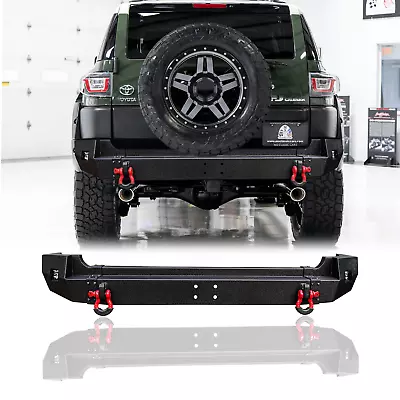 Vijay For 2007-2014 Toyota FJ Cruiser Steel Rear Bumper With LED Lights&D-Rings • $509.99