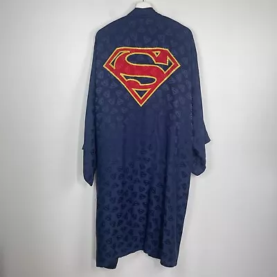 Superman DC Comics Robe Mens One Size Silk Kimono 1999 Missing Belt Vintage • $39.99