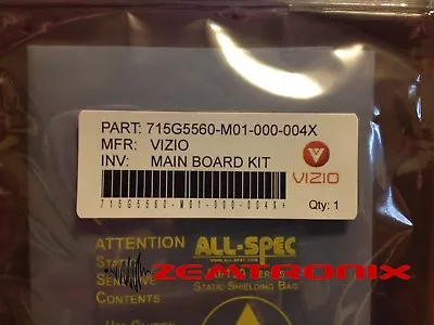 Vizio Main Board Repair Kit For 715G5560-M01-000-004X (factory Repair Kit) • $17.99