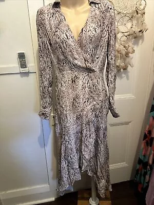 Forever New Brown Long Sleeve Maxi Dress Size 12 • $20