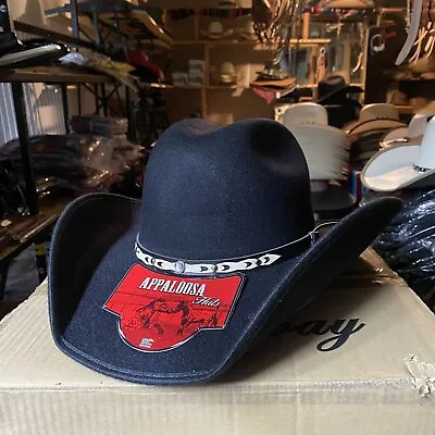 Men’s Black Felt Cowboy Hat. Men’s Western Cowboy Hat. Sombrero Vaquero Negro. • $38.99