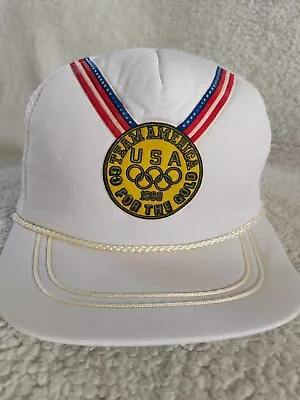 Vintage Team USA 1988 Seoul Olympic Games Adjustable Snapback Hat One Size • £9.99