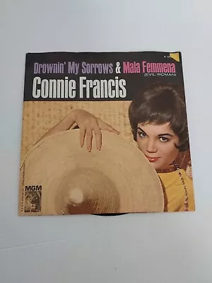 45 RPM Vinyl Record Connie Francis Drowin My Sorrows VG • $5.75