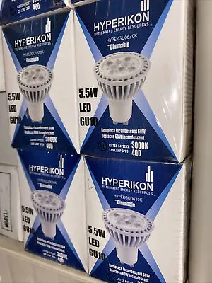 Hyperikon GU10 LED Bulb Dimmable 5.5W Lot Of 4 LED Gu10 HyperGU0630K New Sealed • $27.55