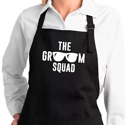 Groom Squad Groomsman Bridal Wedding Bachelor Party Best Man Gift Grilling Apron • $16.20