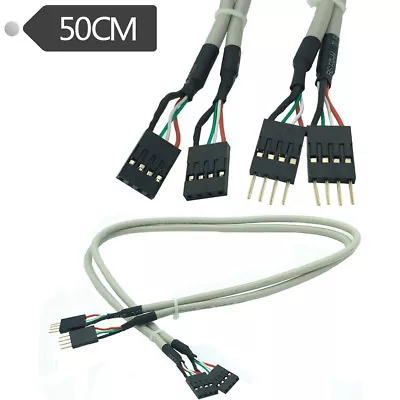 £3.95 • Buy 50cm 4Pin 2.54mm Pitch Motherboard PCB Cable Male To Female Header Extender Wire