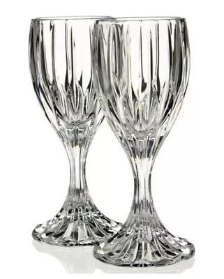 Set Of 2 Mikasa Crystal PARK LANE Cordial Shot Glasses 5  Tall Excellent Cond. • $29.99