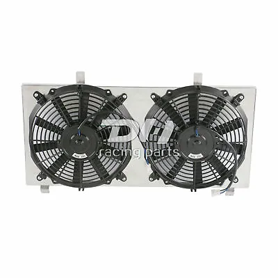 Aluminum Radiator Shroud+2*12  Fans For 1991-1995 Toyota MR2 Turbo Coupe 2.0L L4 • $89