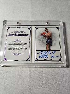 2023 Leaf History Book Mike Tyson Purple Auto Signed #3/10 Boxing Card • $209