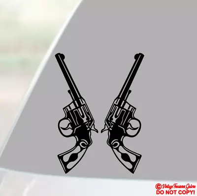 .38 Special Revolver Guns - Vinyl Decal Sticker Car Window Wall Cowboy Old West • $2.99